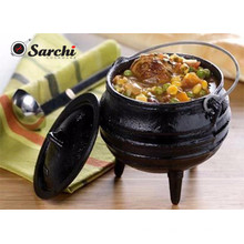 Pote Potjie De Ferro Fundido Com Três Pernas, Caldeirão, Lavatório, Chaleira